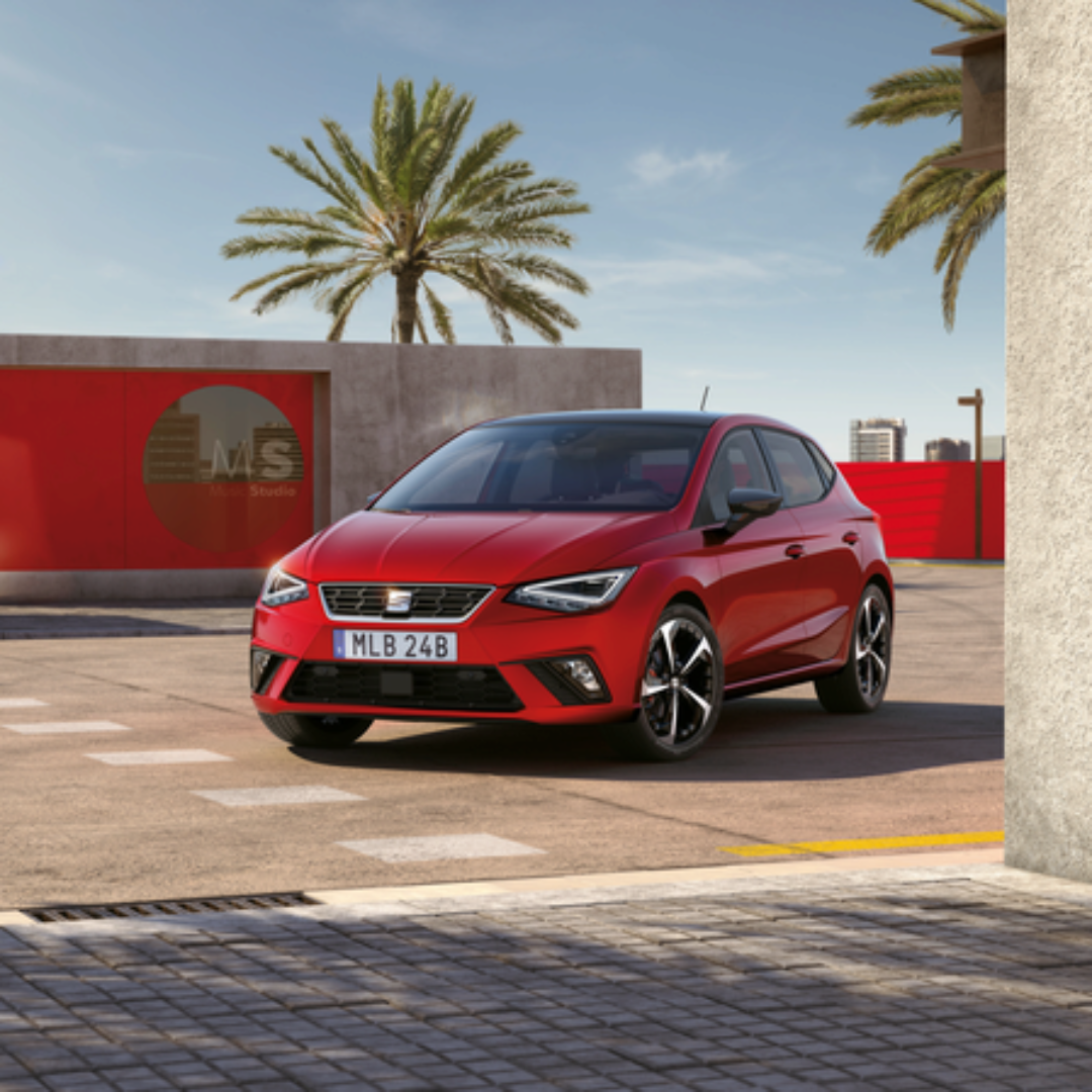 Röd Seat Ibiza